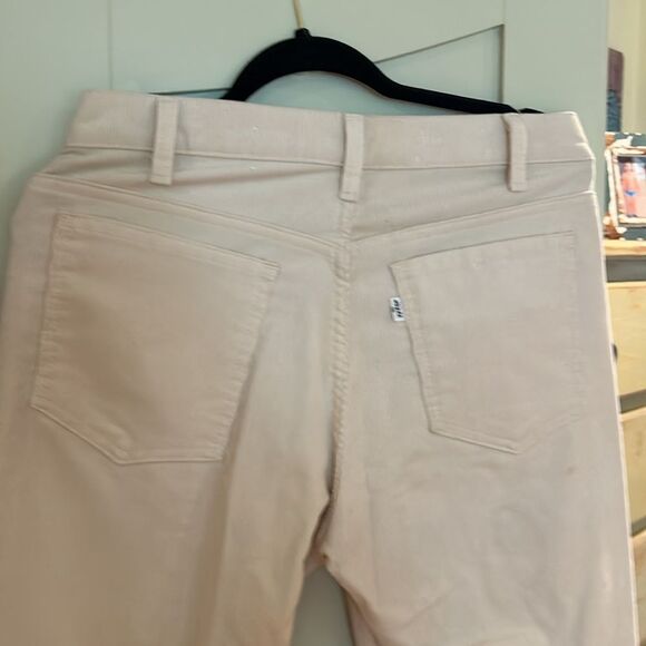 Levi's Corduroy Men's Pants, Excellent Like new condition, off white 32 x 34 - Picture 11 of 12